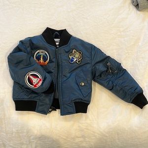 NASA bomber jacket.
